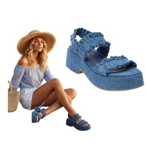 ✨ Coconuts by Matisse Jean Platform Sandals – New ✨